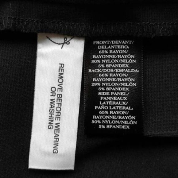 Ann Taylor Black Gray Color Block Ponte Knit Pencil Skirt Size 4 NWOT - Picture 5 of 6